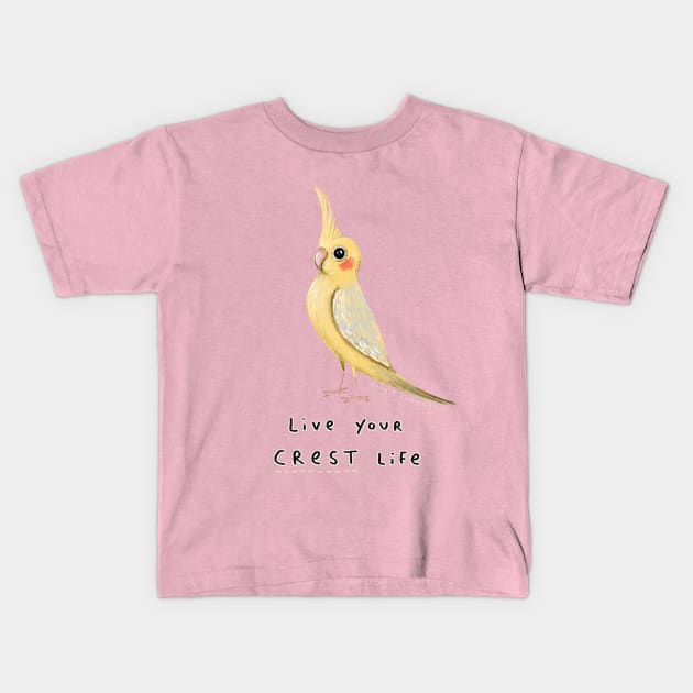 Live Your Crest Life Kids T-Shirt by Sophie Corrigan